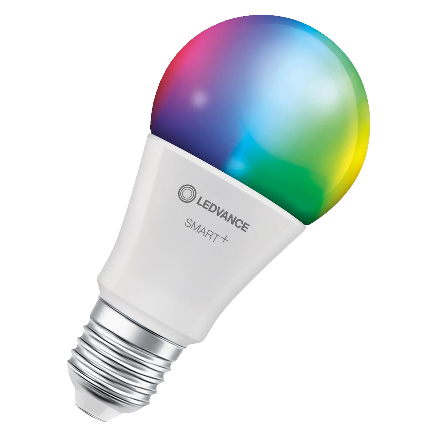 LEDVANCE Lampadina LED SMART MATTER E27 9,5W RGBW - Luce Bianca Regolabile 2700-6500K, Controllo Vocale e App, Compatibile con Google, Alexa e Apple