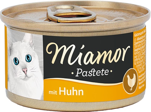 Miamor Paté di Pollo 85 g - Cibo Umido Completo per Gatti Adulti con Magnesio Equilibrato