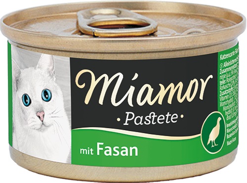 Miamor Paté di Fagiano 85 g - Cibo Umido Completo per Gatti Adulti con Magnesio Equilibrato