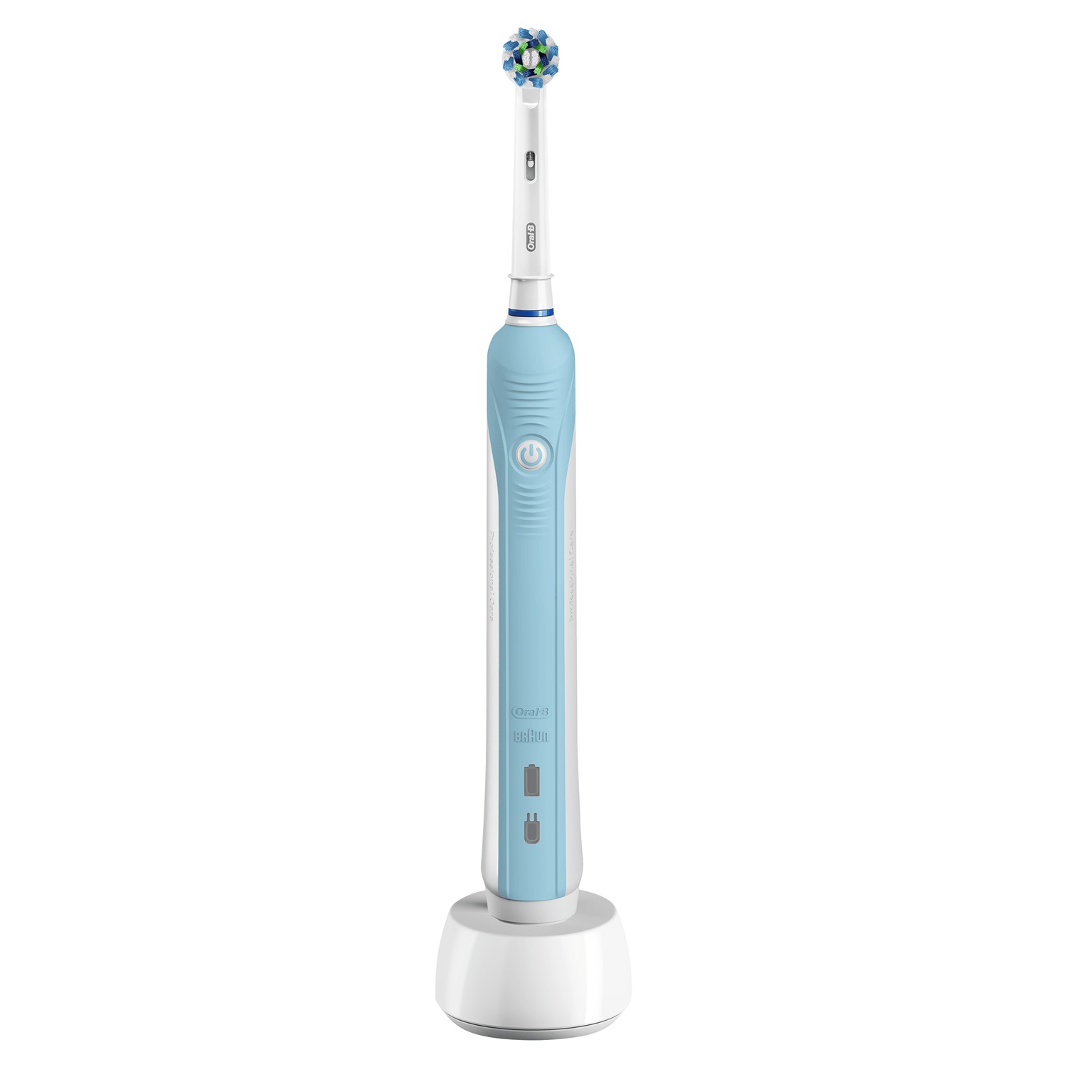 Oral-B Pro 1 700 Spazzolino Elettrico Ricaricabile con Tecnologia 3D, 1 Testina di Ricambio, Sensore di Pressione e Timer Professionale - Blu