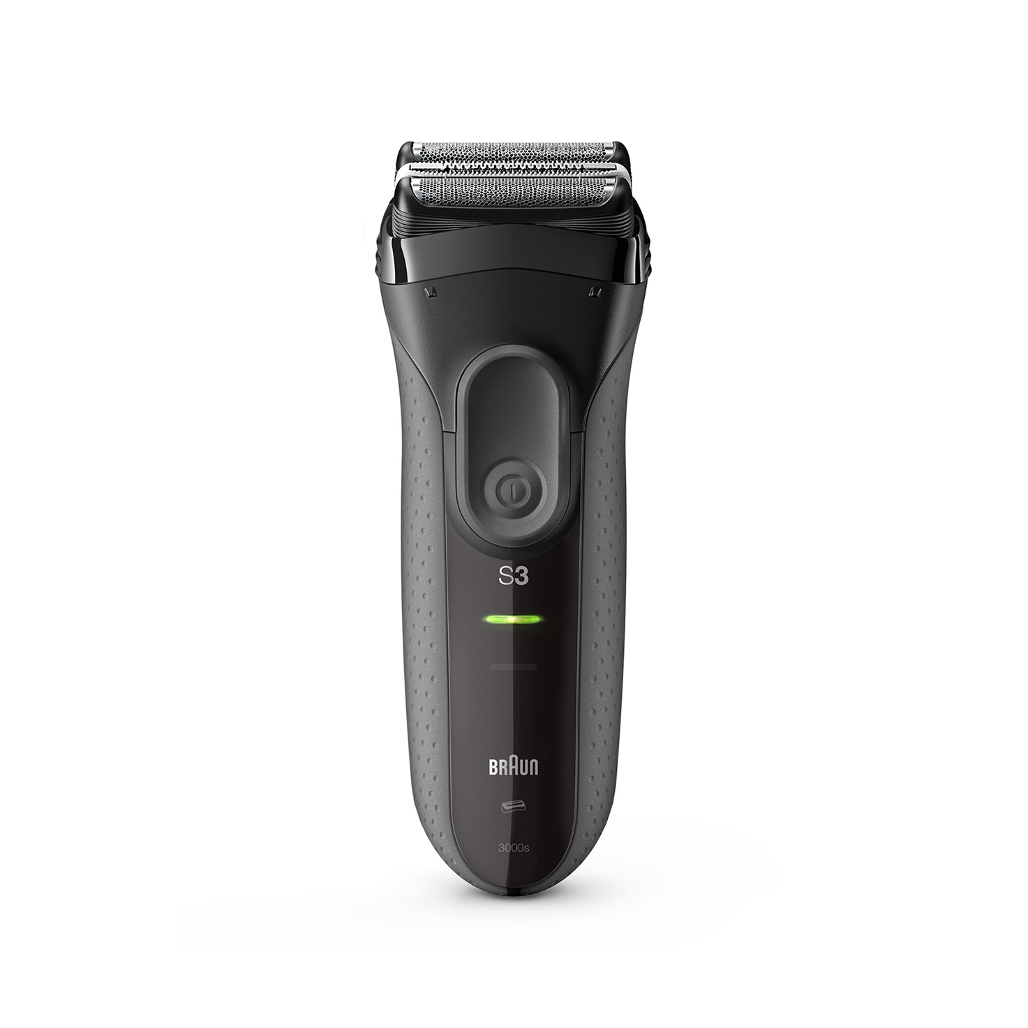 Braun Series 3 ProSkin 3000s Rasoio Elettrico Ricaricabile, Nero - 3 Elementi Oscillanti, Tecnologia MicroComb, Autonomia 45 Minuti