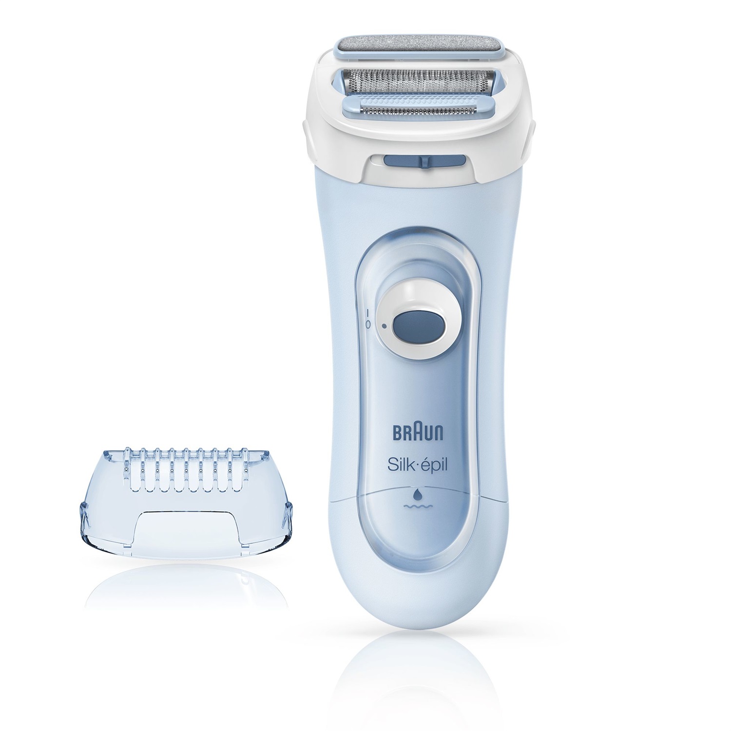 Braun Silk-épil LS5-160 Blu - Depilatore Elettrico Senza Fili 3 In 1 con Rifinitore e Sistema Esfoliante Wet&Dry, 2 Accessori Inclusi