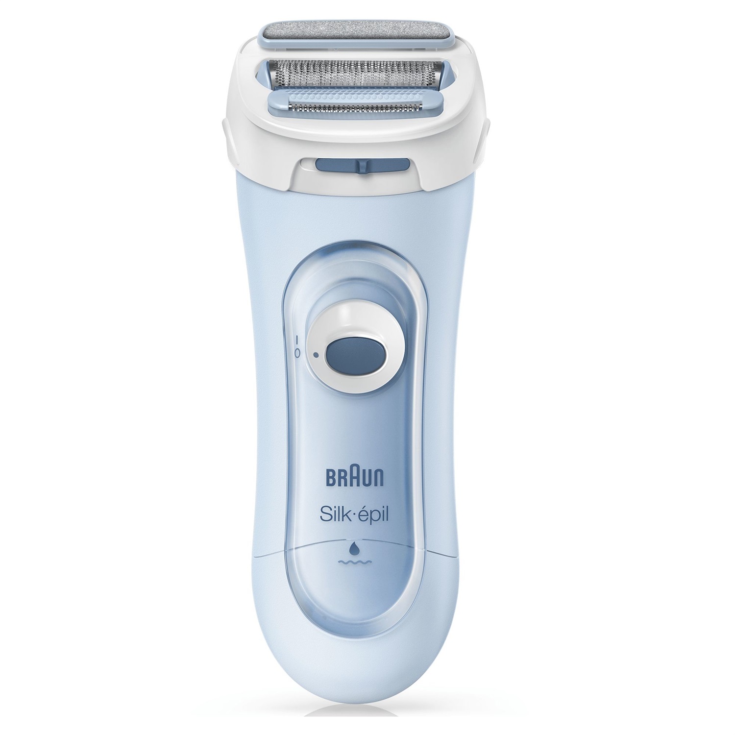 Braun Silk-épil LS5-160 Blu - Depilatore Elettrico Senza Fili 3 In 1 con Rifinitore e Sistema Esfoliante Wet&Dry, 2 Accessori Inclusi