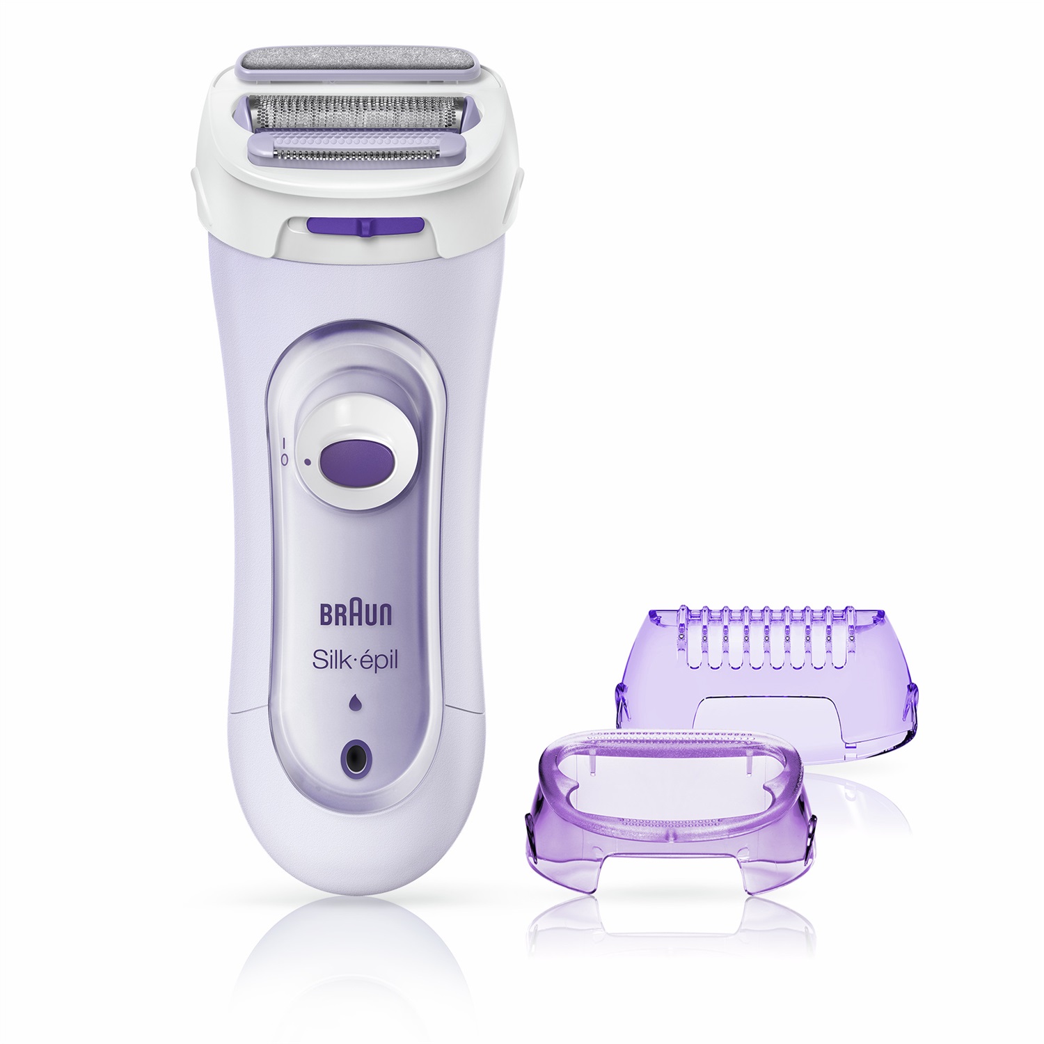 Braun Silk-épil LS 5560 Rasoio Elettrico da Donna Lillà - Wireless, Rifinitore e Sistema di Peeling 3 in 1