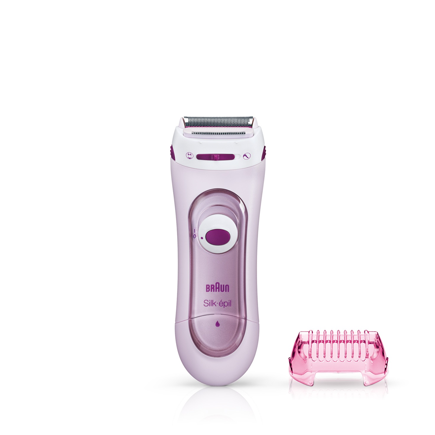 Braun Silk-épil 5-100 Rasoio Elettrico e Rifinitore Senza Fili Rosa con Lamina Orientabile e Trimmer per Gambe, Ascelle e Zona Bikini