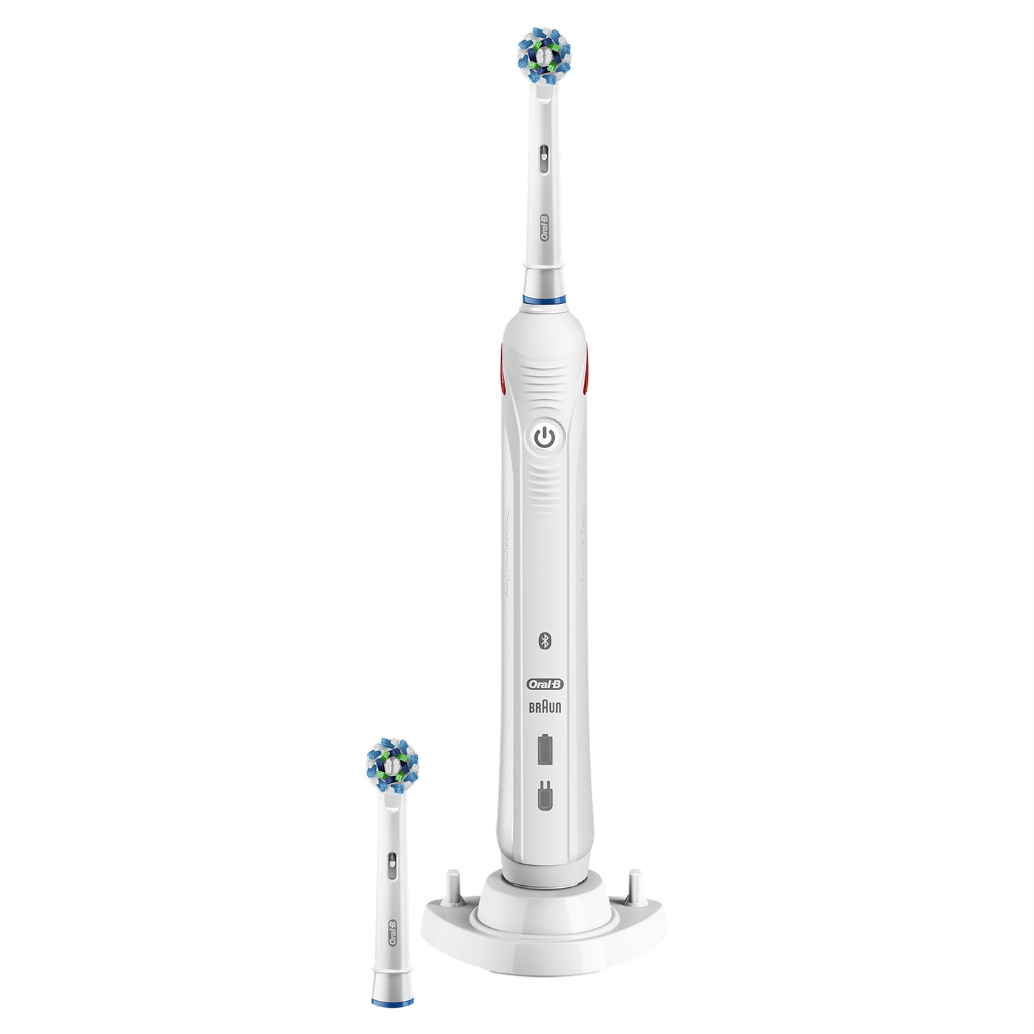 Oral-B Smart 4 4100S Spazzolino Elettrico Ricaricabile Bianco con Testina Cross Action e Modalità di Pulizia