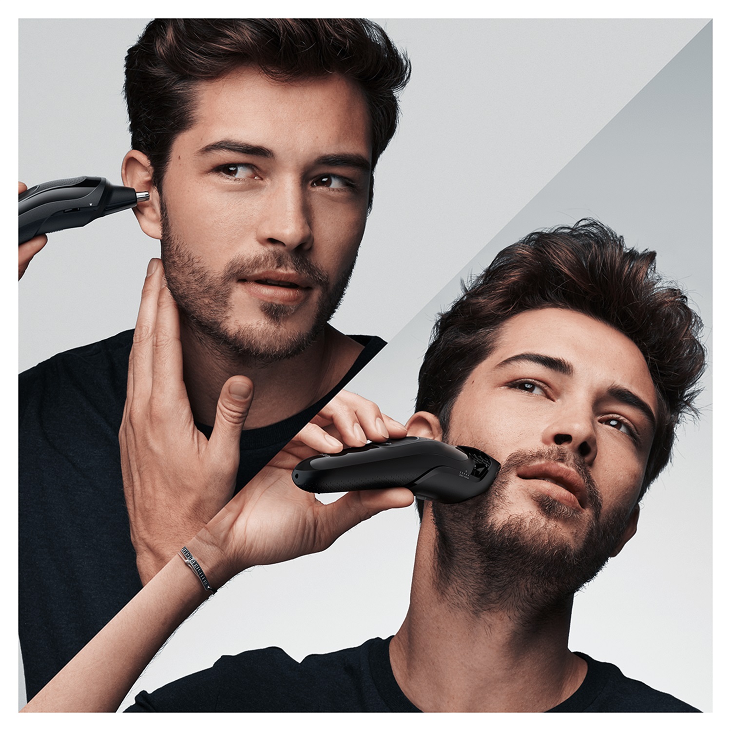Braun MGK3220 Regolabarba Uomo 6-In-1 - Rifinitore Viso, Naso e Orecchie, Tagliacapelli con 6 Accessori Intercambiabili
