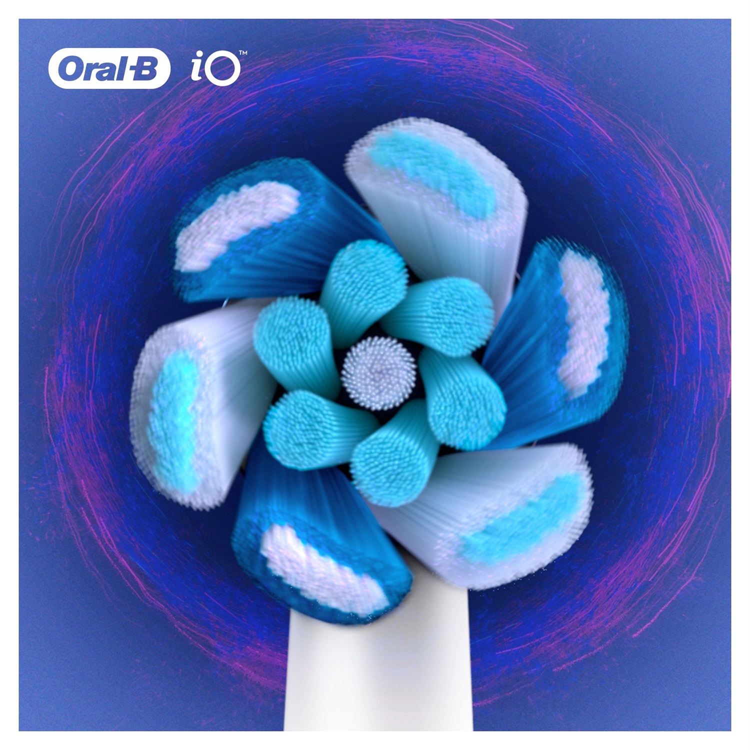 Oral-B iO Testine Di Ricambio Ultimate Clean - 2 Pezzi, Bianche, Rimozione Placca Fino al 100%