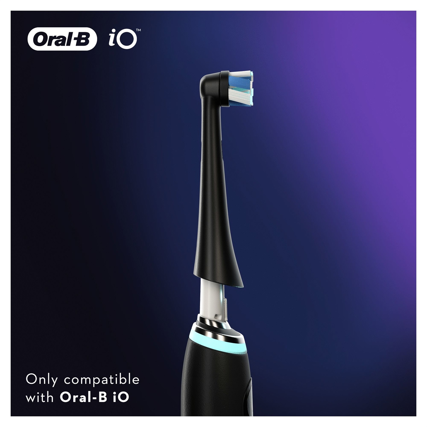 Oral-B iO Ultimate Clean Testine di Ricambio Black - 2 Pezzi per Spazzolino Elettrico