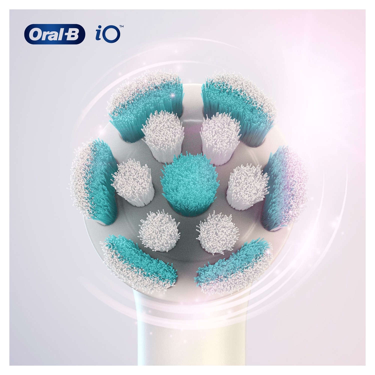 Oral-B iO Gentle Care Testine di Ricambio Bianche per Spazzolino Elettrico, Confezione da 2 Pezzi