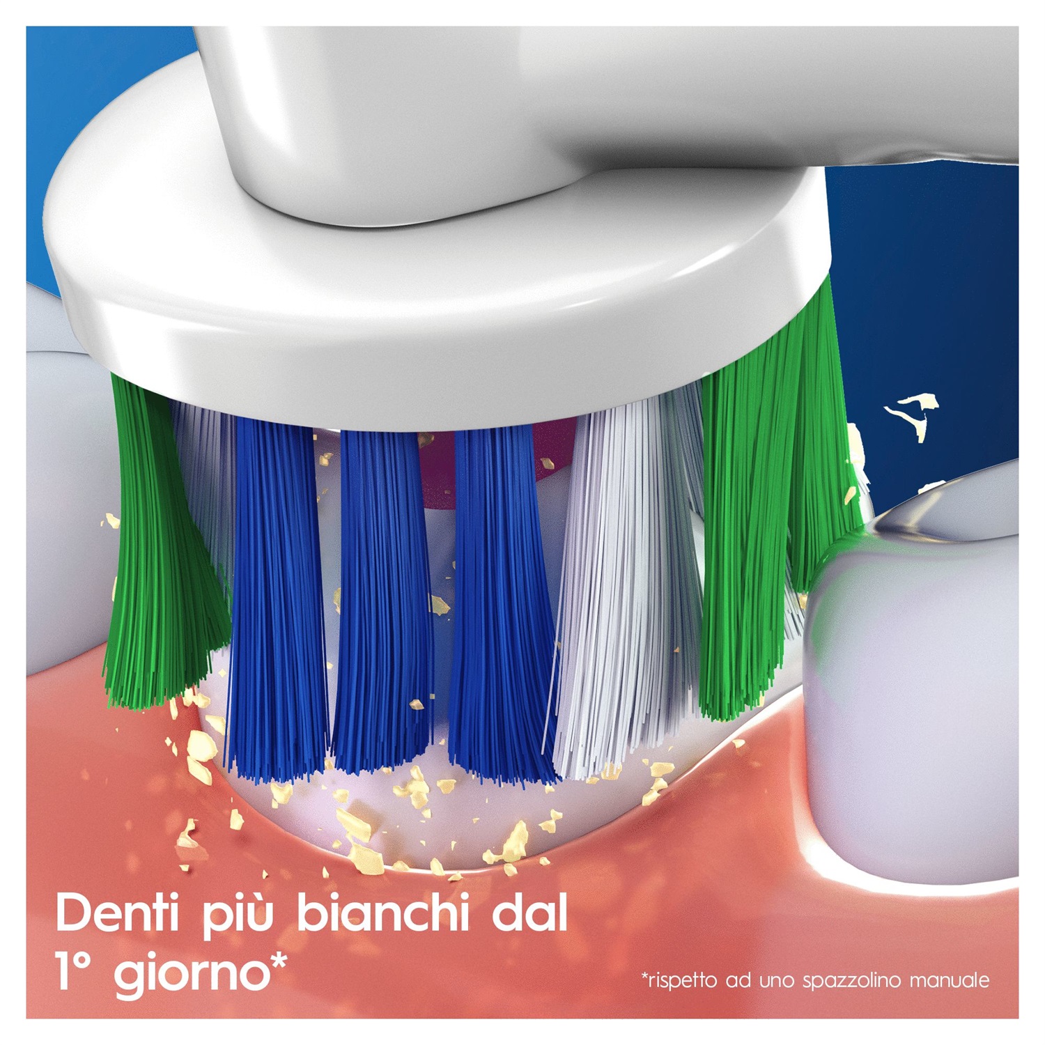 Oral-B 3D White Testine di Ricambio con Tecnologia CleanMaximiser, Confezione da 3 Pezzi, Compatibili con Spazzolini Oral-B