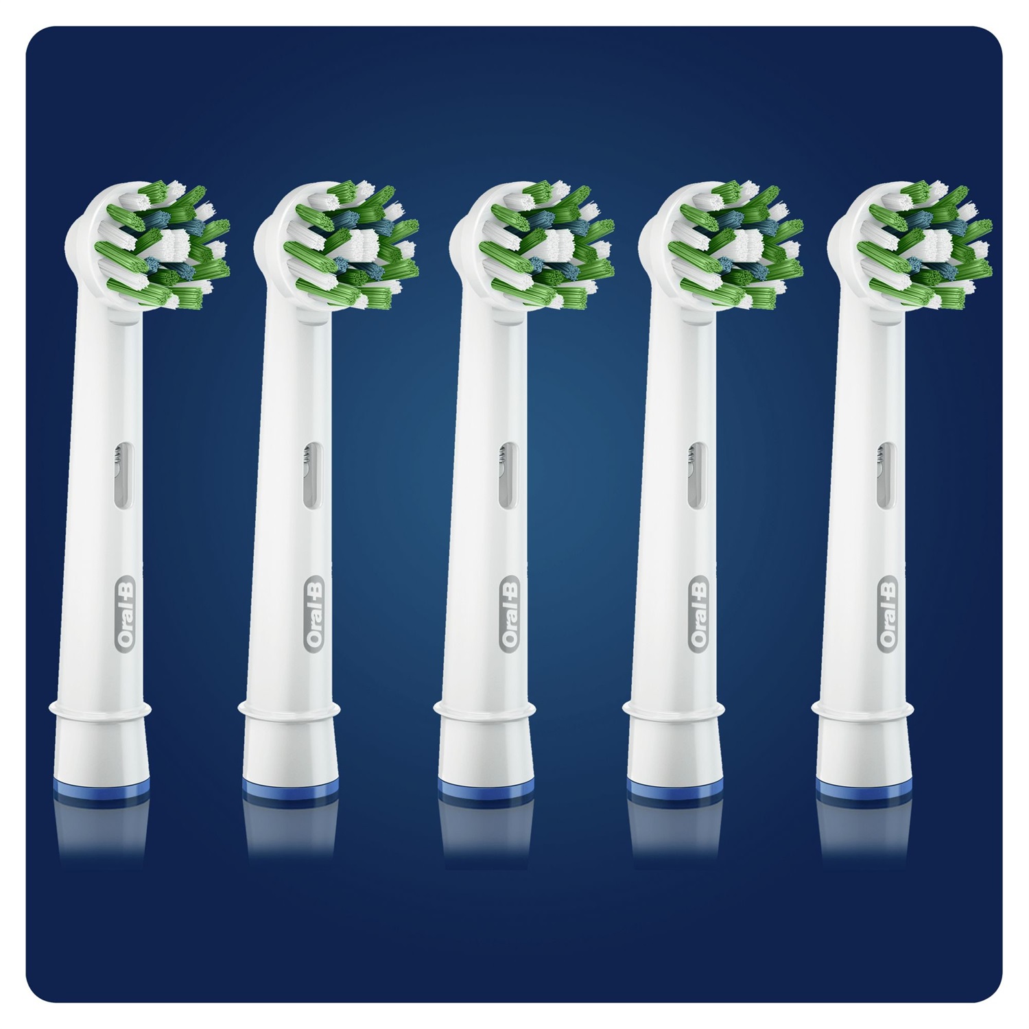Oral-B CrossAction Testine Di Ricambio 5 Pezzi con Tecnologia CleanMaximiser e Setole Angolate