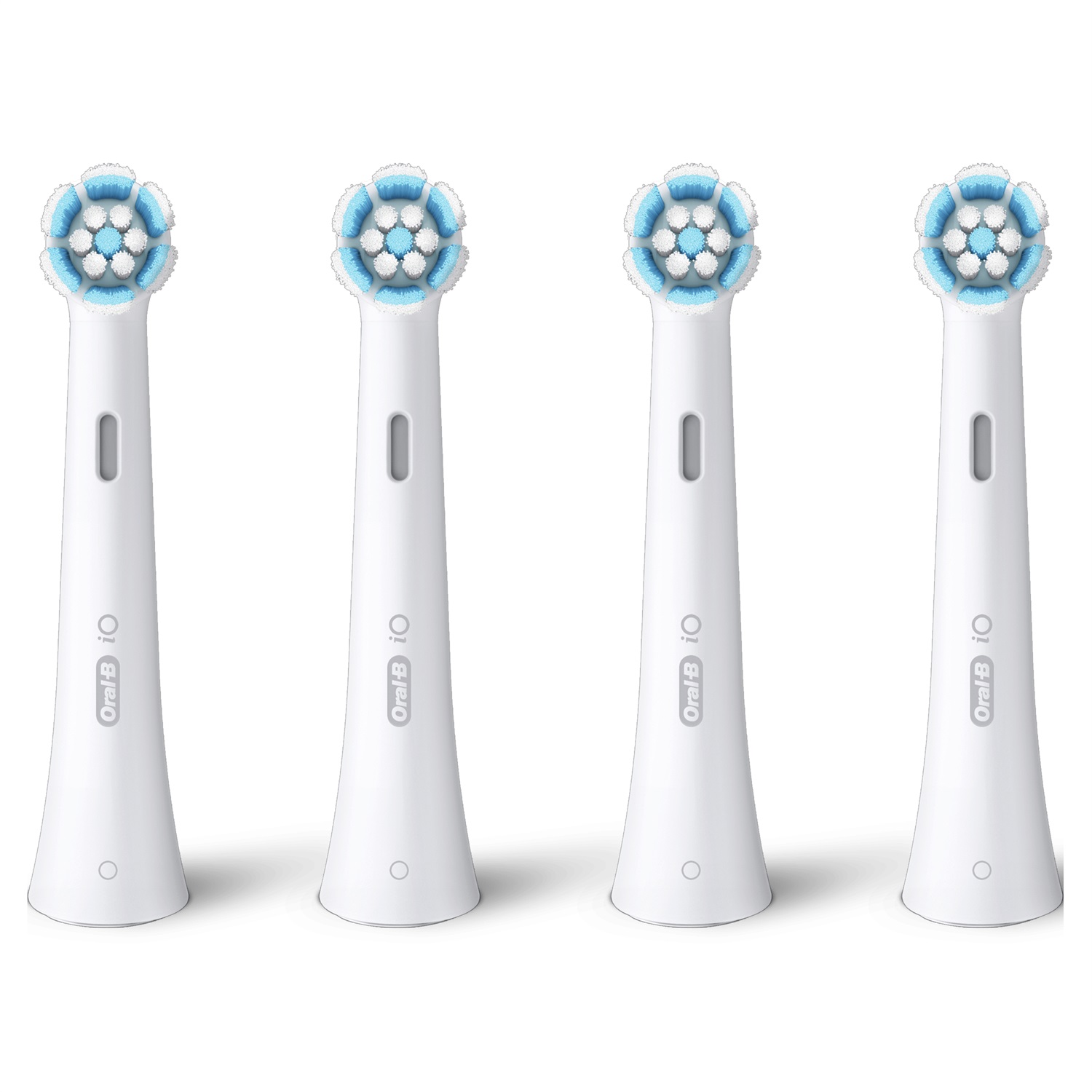 Oral-B iO Gentle Care Testine di Ricambio Bianche - 4 Pezzi per Pulizia Delicata di Gengive e Denti Sensibili