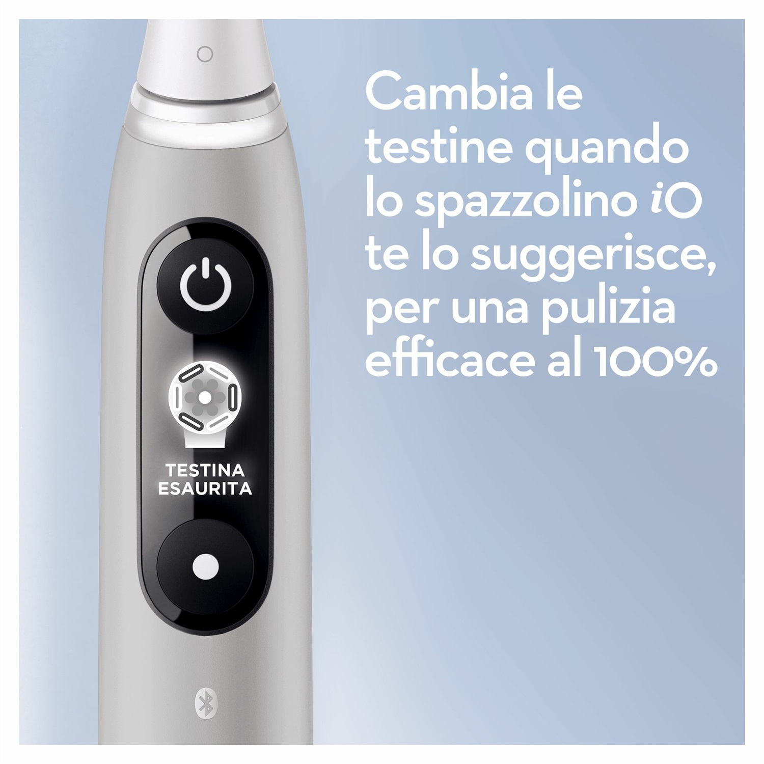 Oral-B iO 6S Spazzolino Elettrico Ricaricabile Grigio con 2 Testine e Custodia Da Viaggio - Modalità Sensibile, Sbiancante e Pulito Profondo