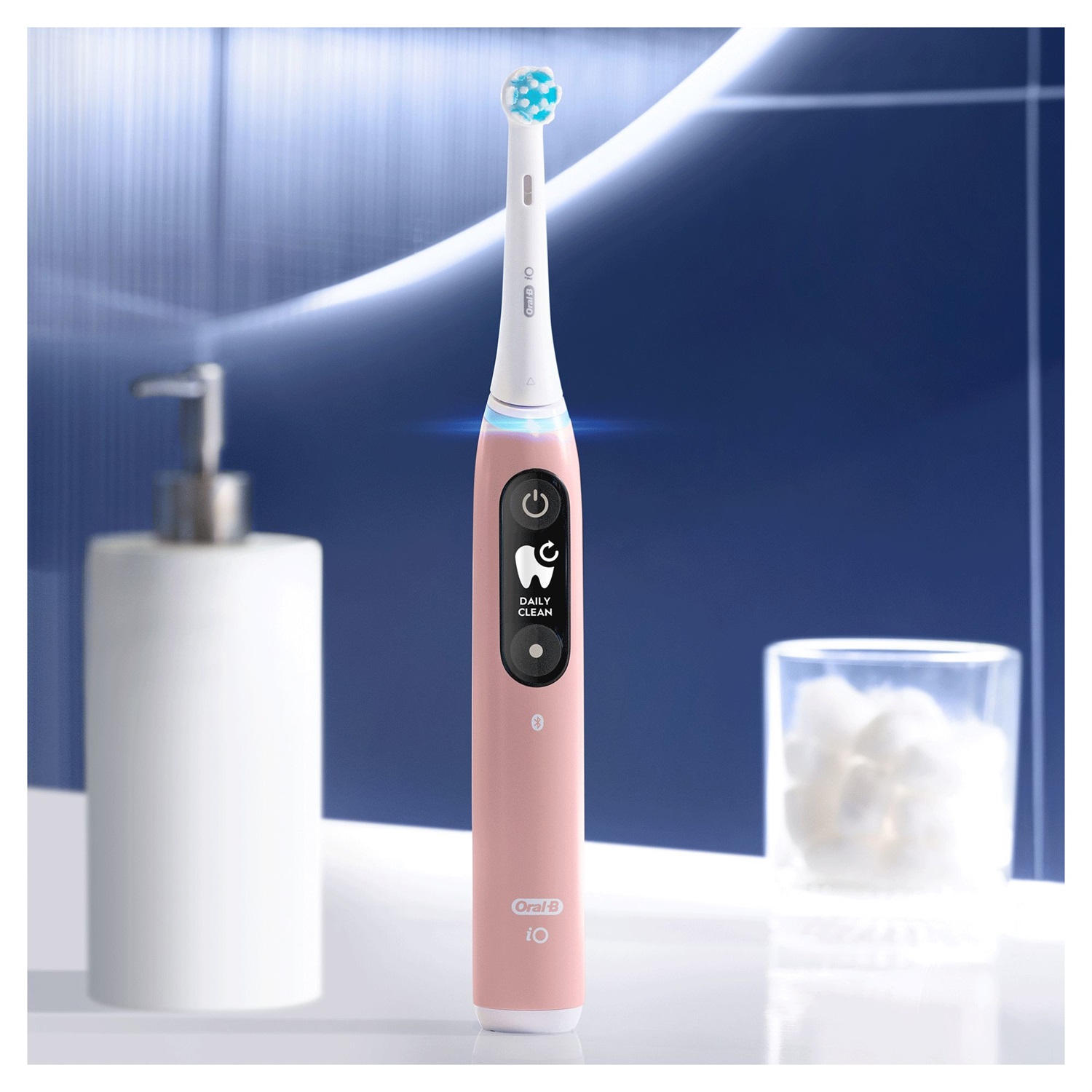 Oral-B iO 6S Spazzolino Elettrico Ricaricabile Rosa con 2 Testine, Custodia da Viaggio e Tecnologia di Microvibrazione