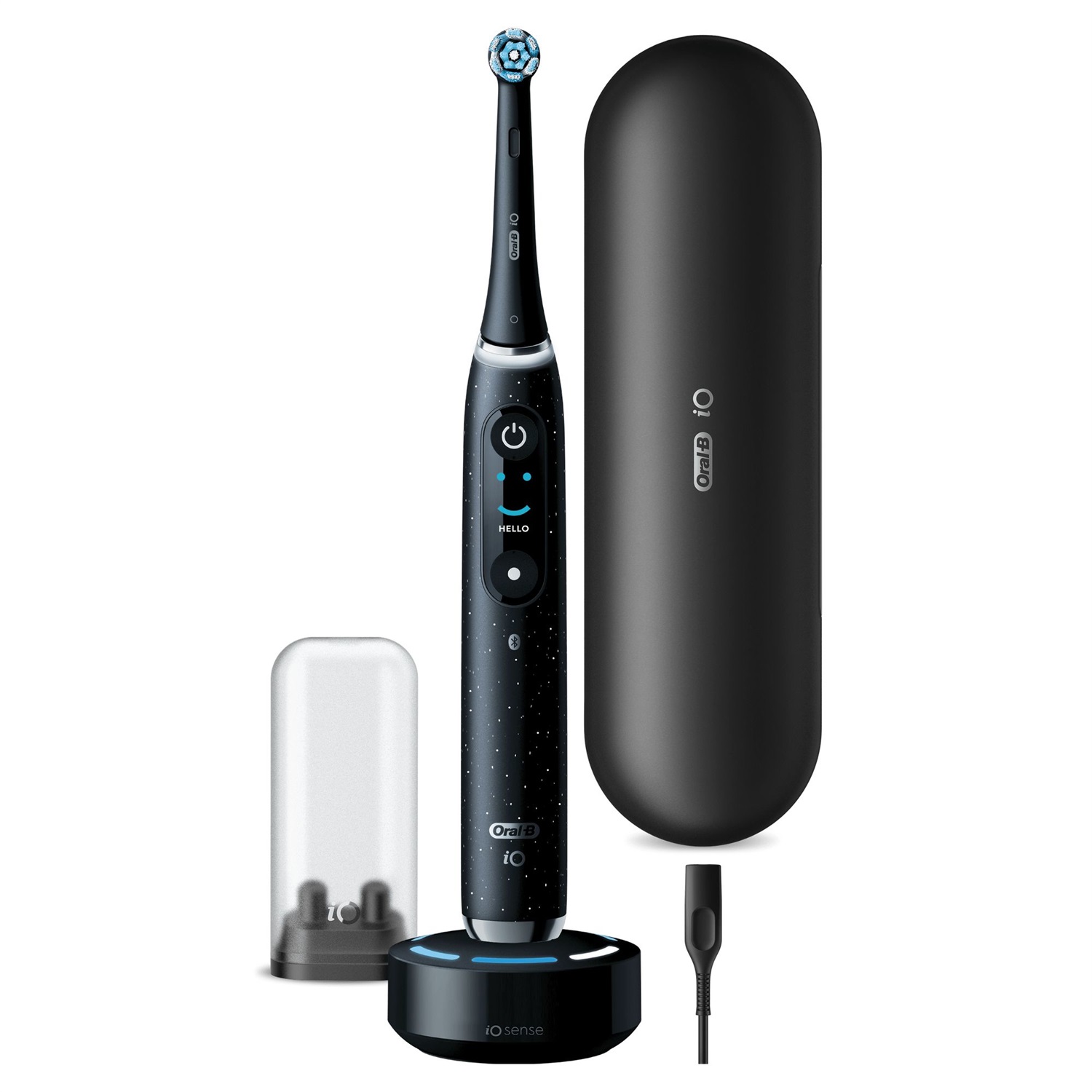 Oral-B iO 10 Spazzolino Elettrico Nero con Caricatore Intelligente e Tecnologia Magnetica
