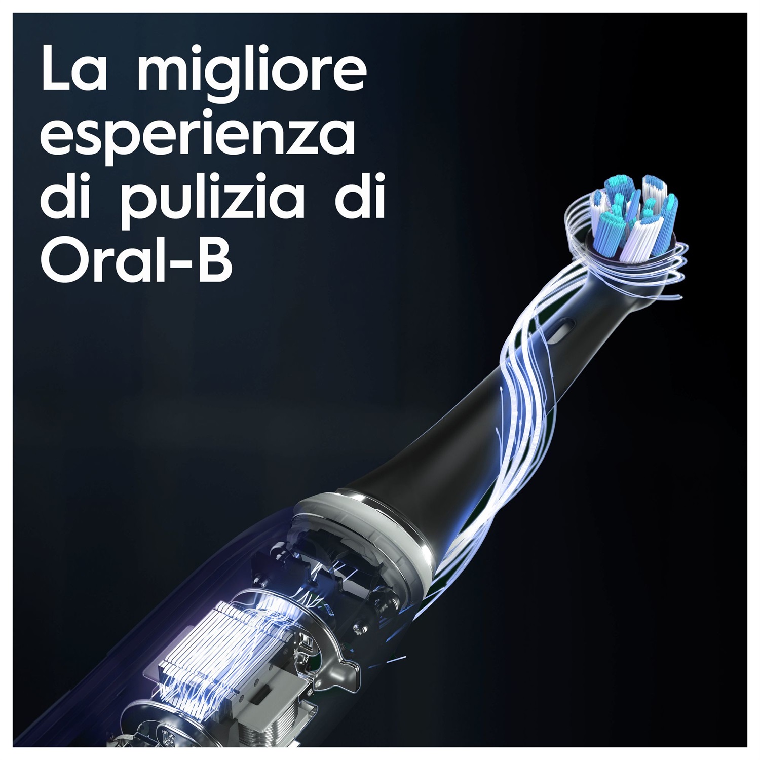Oral-B iO 10 Spazzolino Elettrico Nero con Caricatore Intelligente e Tecnologia Magnetica