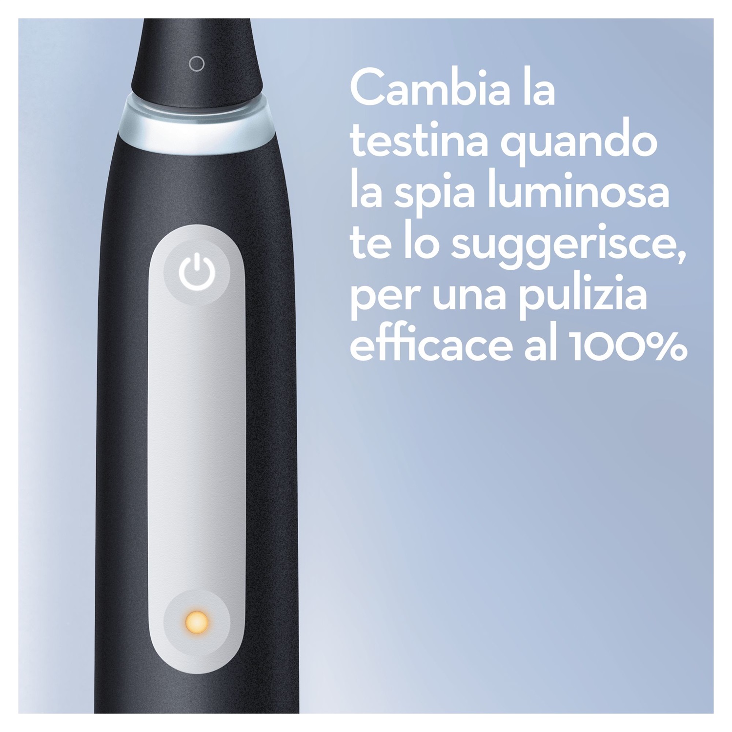 Oral-B iO Series 4 Spazzolino Elettrico Ricaricabile Nero con Tecnologia Avanzata e Sensore di Pressione