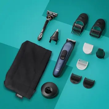 Braun MGK7410 Regolabarba e Tagliacapelli 10-in-1 Elettrico, Nero, 100 Minuti di Utilizzo