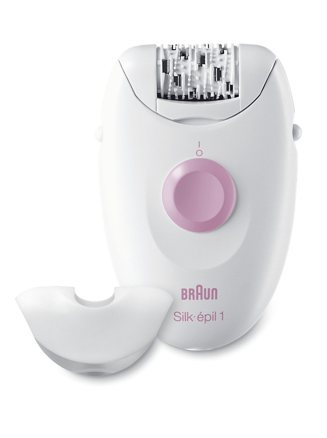Braun Silk-épil 1 1370 - Epilatore Elettrico Donna a Rete con 20 Pinzette, Bianco e Rosa, Delicato ed Efficace