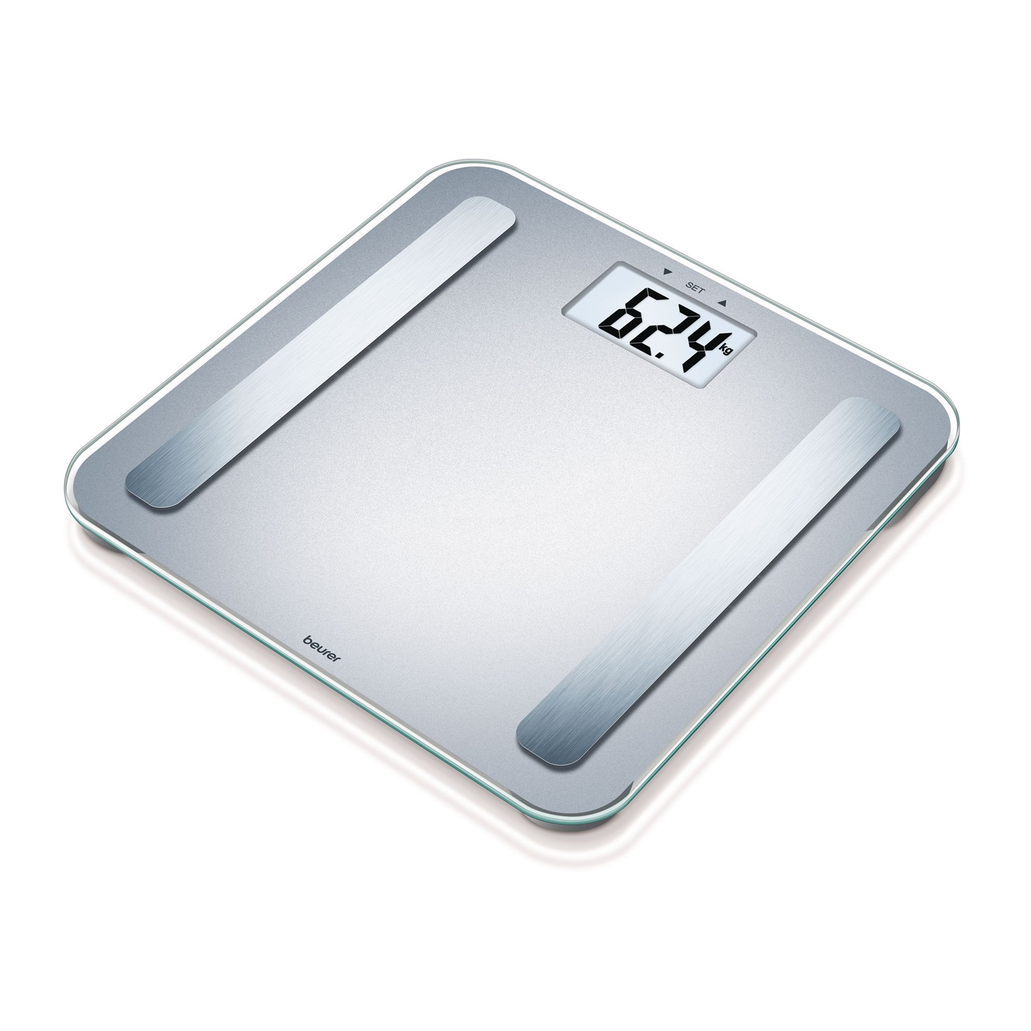 Beurer BF 183 Bilancia Diagnostica Elettronica con Display Extra Large, Portata 180 kg, Misurazione Grasso Viscerale, Età Metabolica, Massa Grassa e Acqua