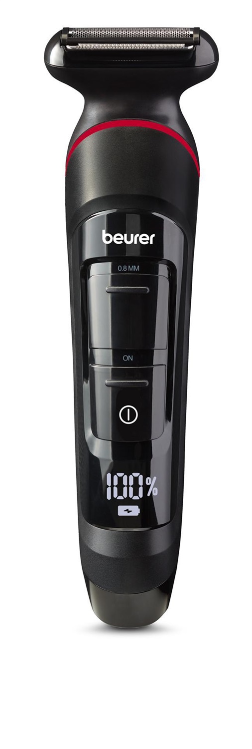 Beurer MN9X Multigroomer 11 in 1 Nero - Rasoio Elettrico Impermeabile con 11 Accessori e Batteria Litio da 90 Minuti