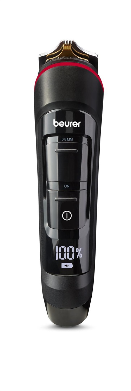 Beurer MN9X Multigroomer 11 in 1 Nero - Rasoio Elettrico Impermeabile con 11 Accessori e Batteria Litio da 90 Minuti