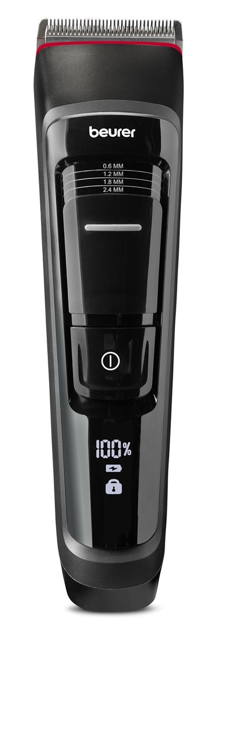 Beurer MN5X Tagliacapelli Nero con 7 Accessori, Batteria Integrata, Tempo di Funzionamento 270 min