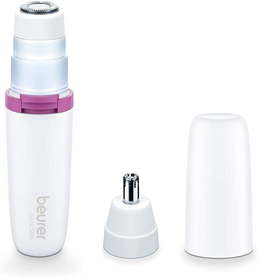 Beurer HL 16 Epilatore di Precisione per il Viso - Compatto, con Luce LED, Funzionamento a Batteria e Accessori per Sopracciglia