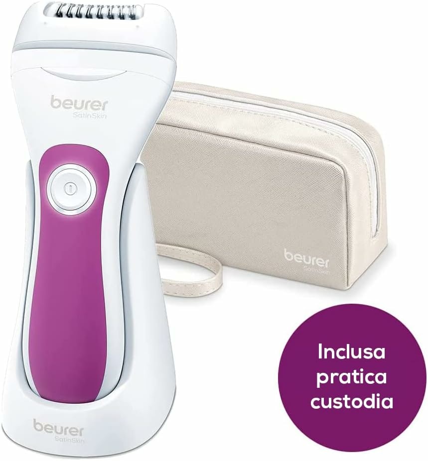 Beurer HL 76 Epilatore Donna Wet&Dry 2 in 1 con 42 Pinzette, Rasoio Integrato, Luce LED, Ricaricabile USB-C, Impermeabile e Accessori Inclusi