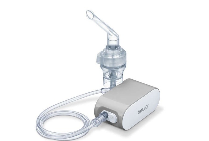 Beurer IH 58 Aerosol a Microcompressore Portatile - Piccolo, Leggero, Silenzioso, per Trattamento Vie Respiratorie