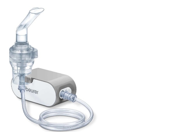 Beurer IH 58 Aerosol a Microcompressore Portatile - Piccolo, Leggero, Silenzioso, per Trattamento Vie Respiratorie