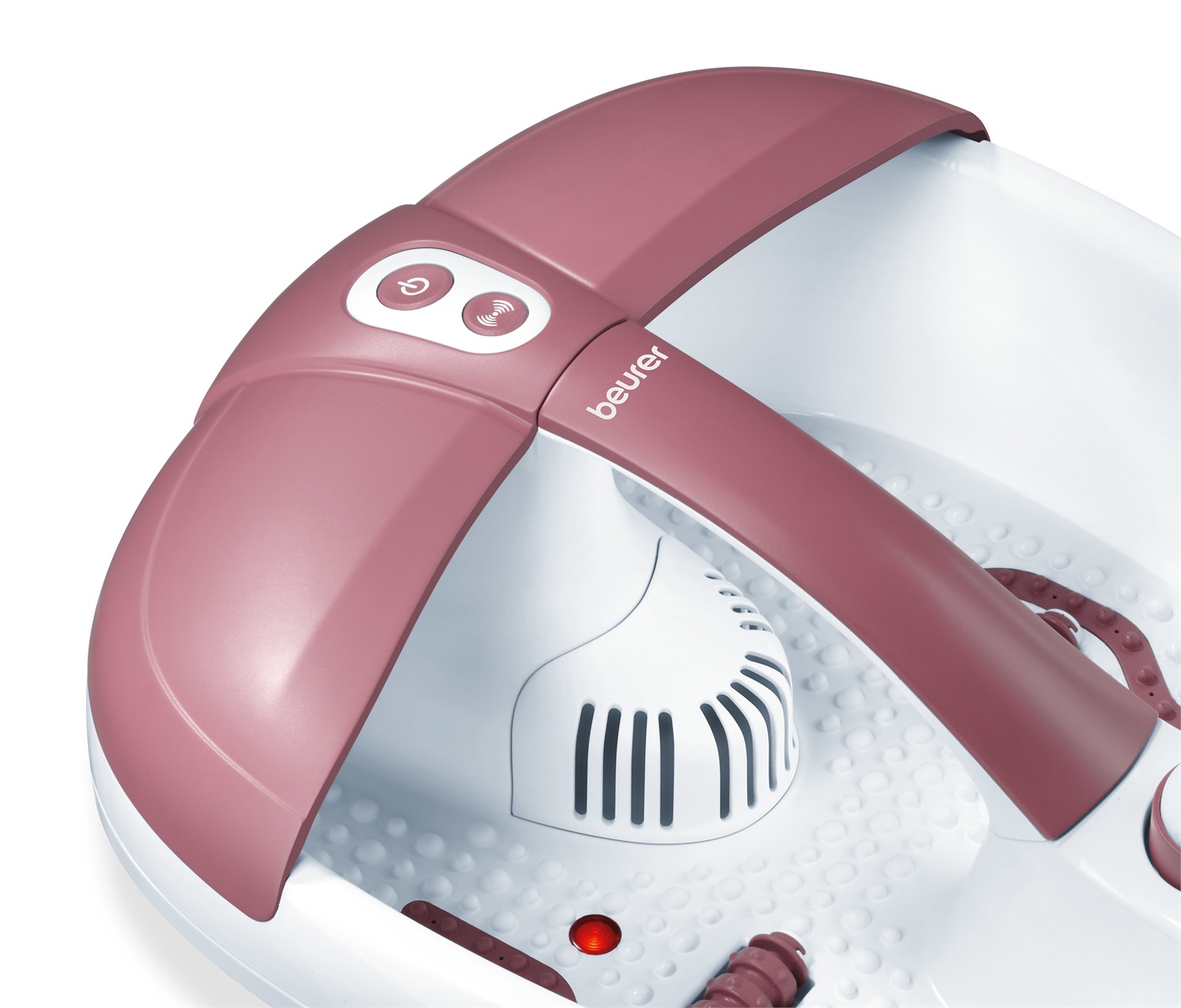 Beurer FB 35 Pediluvio con Idromassaggio Plantare, Filtro per Aromaterapia, Applicazione Magnetica, Luce a Raggi Infrarossi e Mantenimento Temperatura