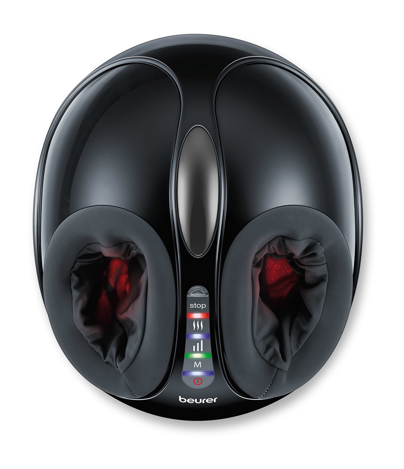 Beurer FM 90 Massaggiatore Plantare Shiatsu con Aria Compressa, Funzione Calore, 3 Programmi, Intensità Regolabile, Massaggio Riflessologico per Piedi e Talloni, Fodera Lavabile fino al 46