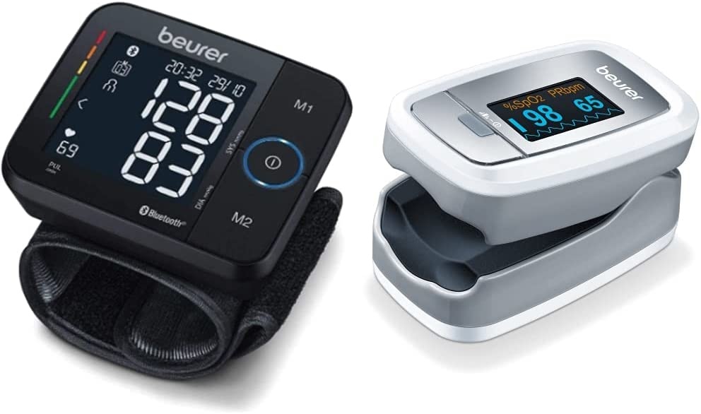 Beurer BC 54 Misuratore di Pressione da Polso con Tecnologia di Gonfiaggio, Indicatore di Rischio Colorato, Rilevamento Aritmia e Bluetooth