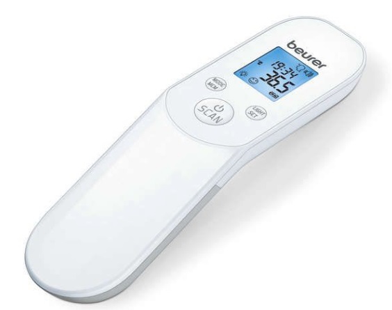 Beurer FT 85 - Termometro senza contatto a raggi infrarossi per misurazione rapida della temperatura corporea, ambientale e superficiale
