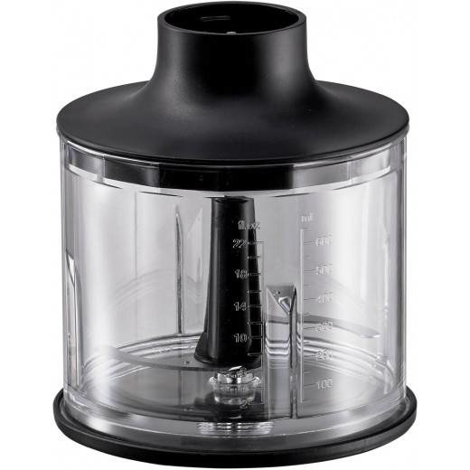 WMF Kult X - Set di Frullatori a Immersione 600W con Frusta, Tritatutto e Contenitore da 700 ml in Acciaio Inox