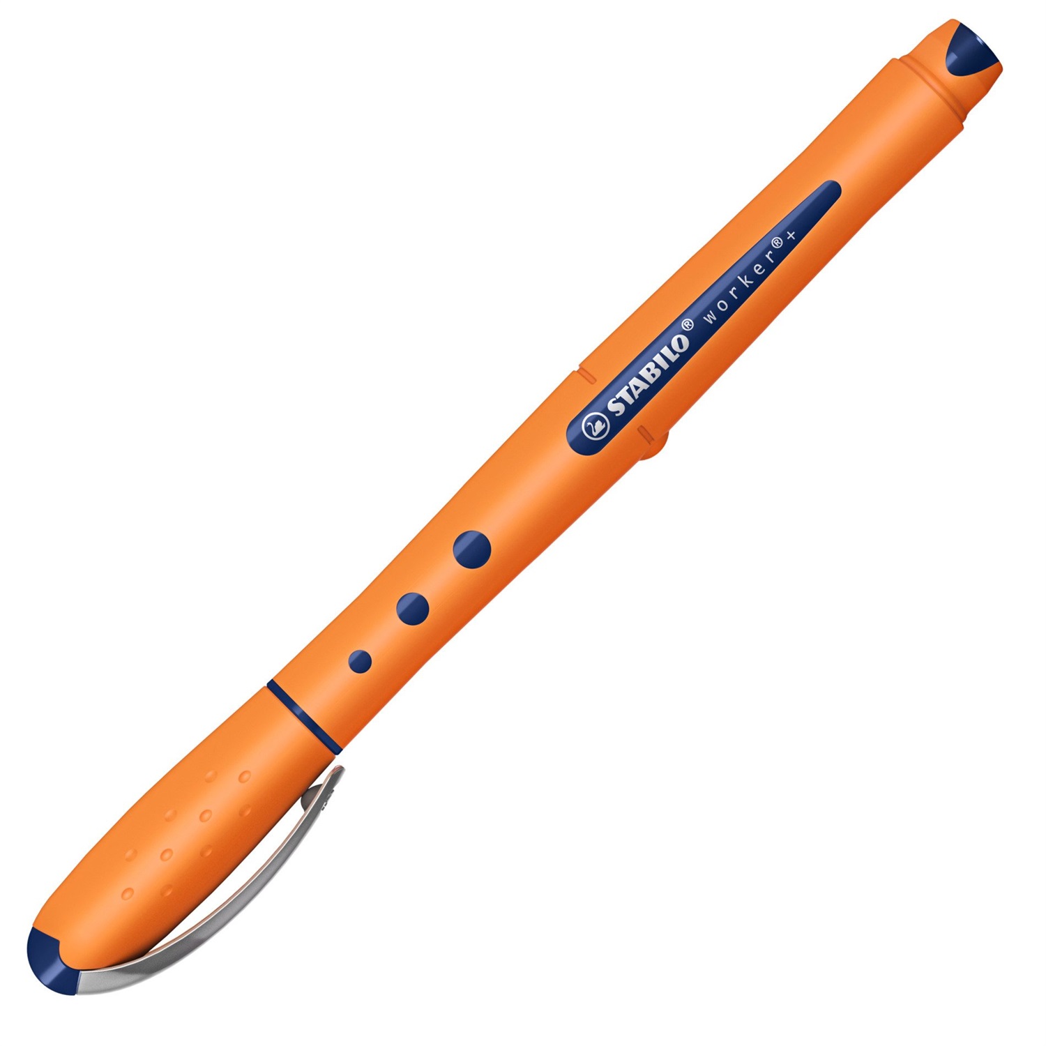 STABILO worker Medium Penna Roller Blu 0,5 mm con Inchiostro Liquido e Punta Indistruttibile