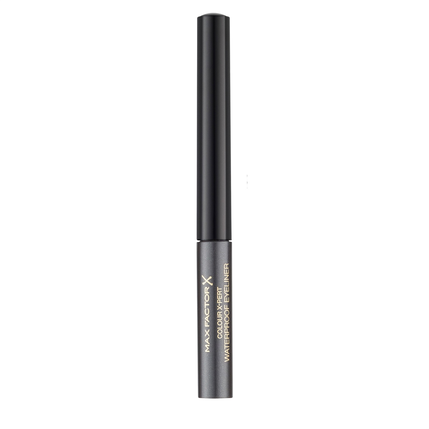 Max Factor Colour X-pert Waterproof Eyeliner 002 Metallic Anthracite, 2ml - Eyeliner Liquido Impermeabile con Punta di Precisione