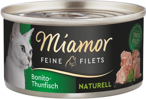 Miamor Cibo Umido per Gatti Adulto - Filetti di Tonno Bonito 80 g in Salsa Propria