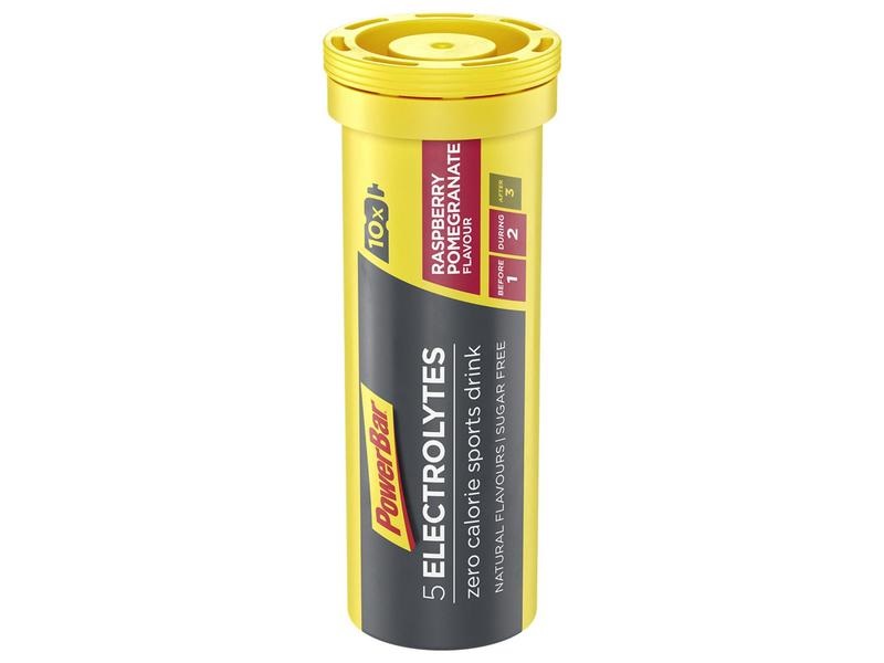 PowerBar 5 Electrolytes Sport Drink - Bevanda Energetica in Compresse Lampone Melograno, 10 Compresse