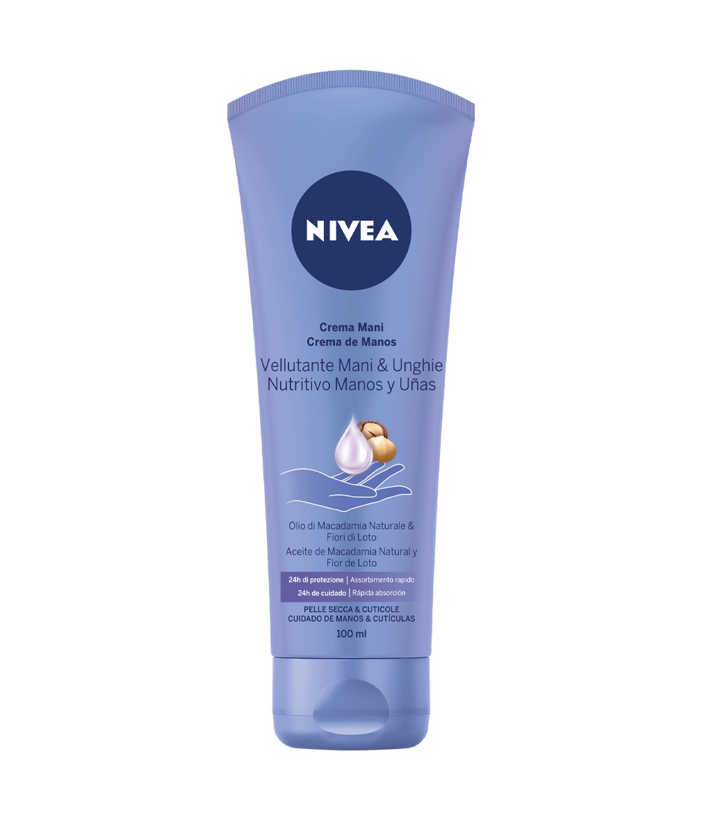 NIVEA Crema Mani Vellutante 100 ml - Formula con Burro di Karitè per Mani Morbide e Vellutate