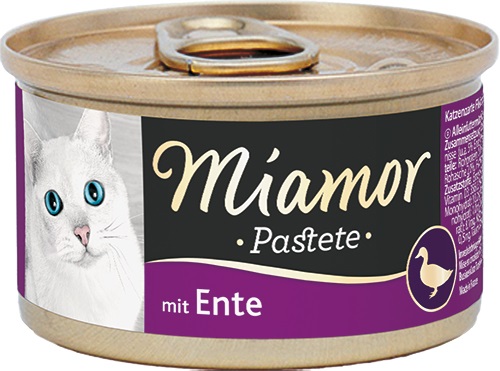 Miamor Paté Anatra 85 g - Alimento Completo per Gatti Adulti con Magnesio