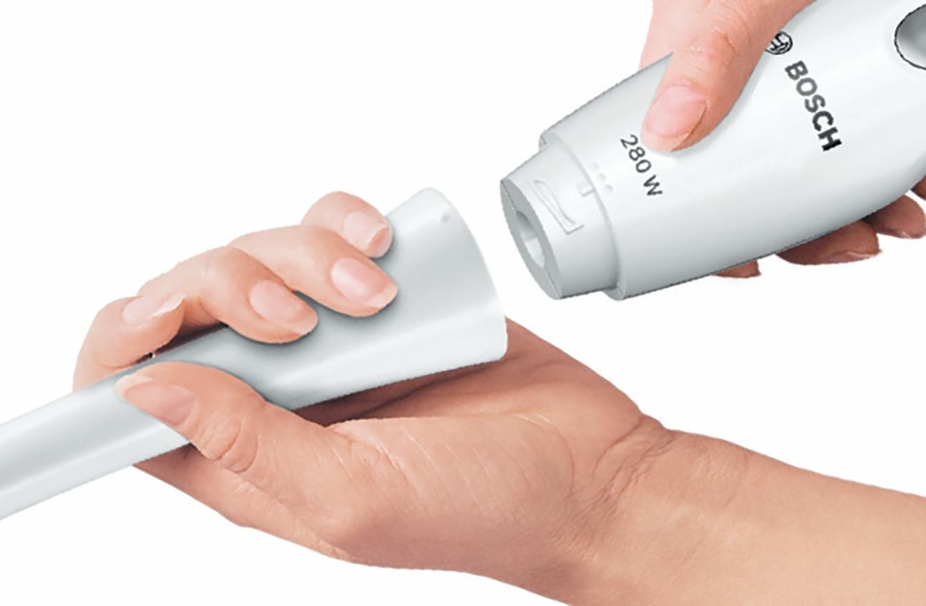 Bosch MSM6B100 Frullatore ad immersione 280 W Argento e Bianco con lama in acciaio inossidabile