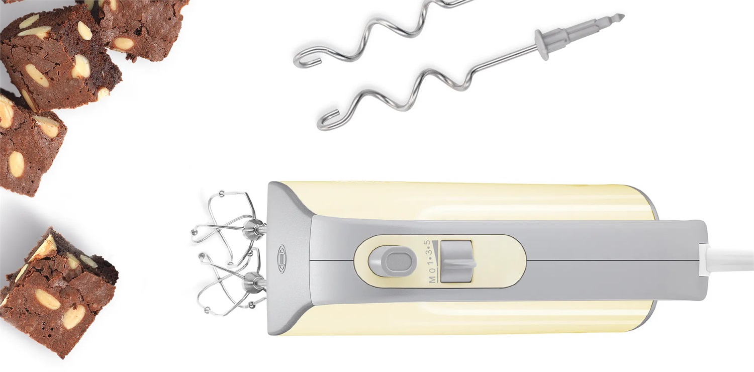 Bosch MFQ40301 Sbattitore Manuale 500 W con 5 Velocità, Cavo da 1,4 m, Colore Bianco e Grigio