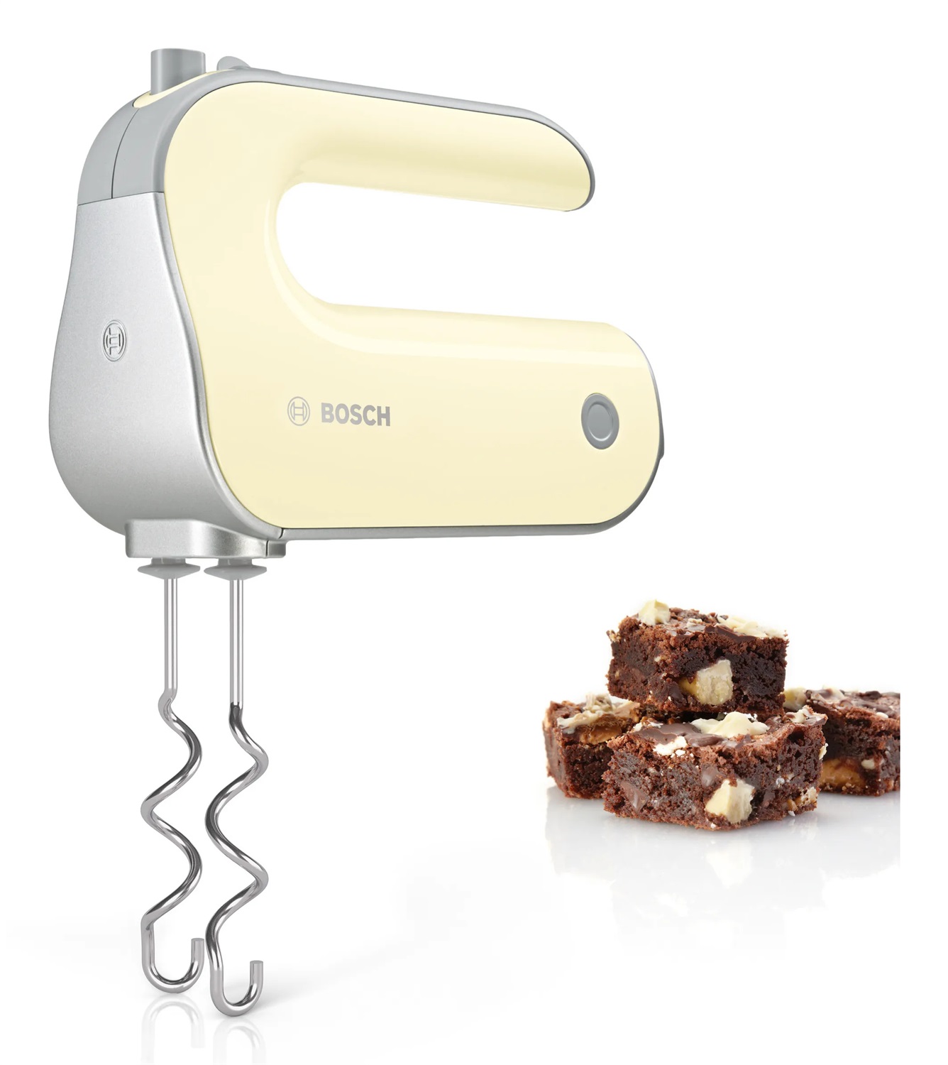 Bosch MFQ40301 Sbattitore Manuale 500 W con 5 Velocità, Cavo da 1,4 m, Colore Bianco e Grigio