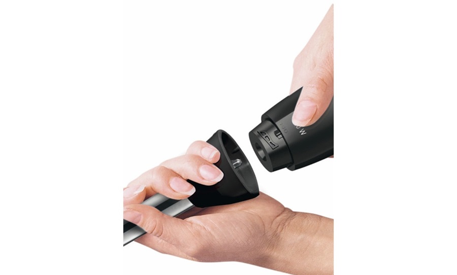 Bosch MSM2650B Frullatore a Immersione 600 W Nero con Impugnatura Ergonomica, Lama in Acciaio Inox, Tritatutto e Frusta Inclusi