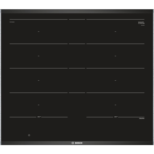 Bosch PXY675DE3E Piano Cottura Induzione 60 cm Nero Da Incasso Ceramica 4 Fuochi