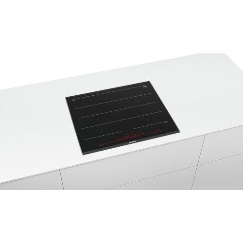 Bosch PXY675DE3E Piano Cottura Induzione 60 cm Nero Da Incasso Ceramica 4 Fuochi