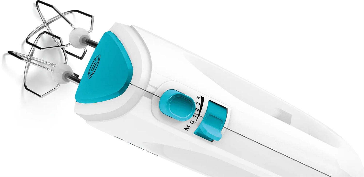 Bosch MFQ2210D Sbattitore Manuale 375 W Blu e Bianco con 4 Velocità e Funzione Turbo